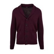 Bordeaux Sweater Cardigan til Mænd