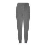 Grå Strikket Cashmere Joggers Track Pants