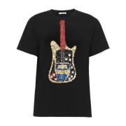 Broderet Sequin Guitar T-shirt