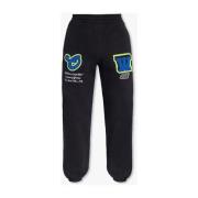 Sweatpants med logo patch