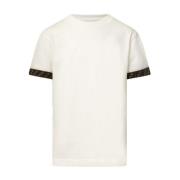 Hvid Rundhalset T-shirt til Drenge