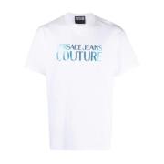 Iridescent White T-shirt med Couture Branding