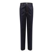 Flared Leg Jeans med Logo Tag