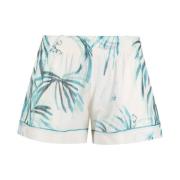 Hvide Palazzo Shorts