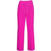 Stilfulde lyserøde bukser med bredt ben til kvinder