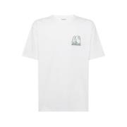 Solid Farve Bomuld Crew Neck T-Shirt