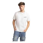 Hvid 5D T-Shirt til mænd