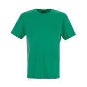 Grøn Flocked Logo T-Shirt