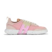 Canvas Sneakers -3R i Pink og Beige