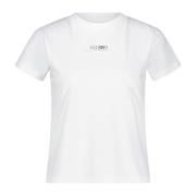 Logo T-Shirt, Behagelig Bomuld, Lige Snit, Rund Hals, Lavet i Portugal