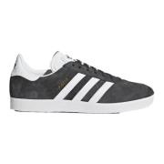 Klassiske Adidas Gazelle Sneakers - Mørkegrå/Hvid/Guld Metallic