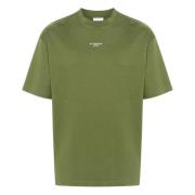 Olivengrøn Slogan T-Shirt
