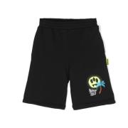 Børns sorte bomuldssports shorts
