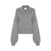 Ribstrikket Cashmere Cardigan