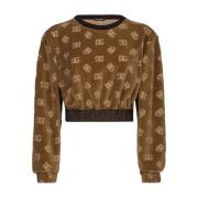 Brun Sweaters med Logo Talje