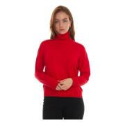 Bedre Pullover med Turtleneck og Lurex Detaljer