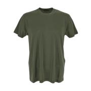 Crewneck T-Shirt i bomuld og lyocell