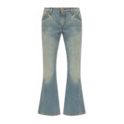 Flarede jeans med vintageeffekt