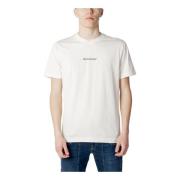 Hvid Rund Hals T-shirt