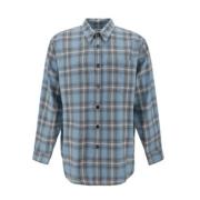 Casual Overshirt med Tartan Motiv