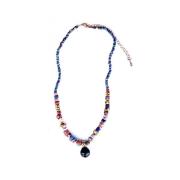 Håndvævet Slangehalskæde med Vintage Afrikanske Perler
