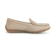 Dames Beige Loafer - Nemme og Behagelige Slip-on Sko