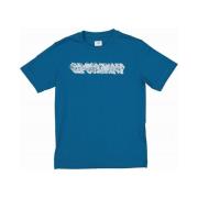Børne T-shirt med Cp Company Logo, Ink Blue