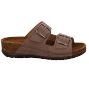 Brun Nubuck Sandal til Kvinder