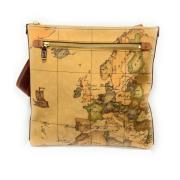 Stor Unisex Skuldertaske med Geo Clic Print