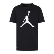 Sort kortærmet T-shirt med Jumpman Print