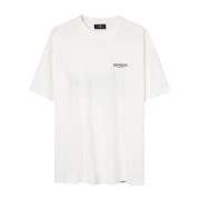 Hvid T-shirt med print