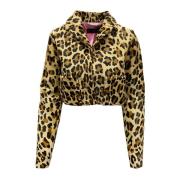 Leopard Printet Kort Jakke