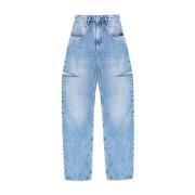 Jeans med udskæringer