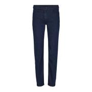 Laurie Charlotte Regular Ml - Ecolabe Trousers Regular 100549 49505 Dark Blue Denim