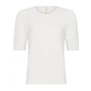 Skovhuus 3370 Special Knit 3/4 Sleeve B Bluse Med Kortarm 3370 Off-White