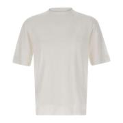 Herre Bomuld Crepe T-shirt Hvid