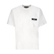 Hvid Bomuld Crew Neck T-shirt