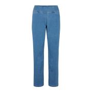 Laurie Thea Straight Ml Trousers Straight 100968 49350 Light Blue Denim