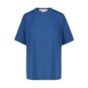 Oversized Smoke Blue Crew-neck T-shirt