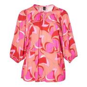 Esmaralda Bluse i Fuchsia Pink