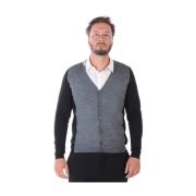 To-farvet Cardigan Sweater Pullover