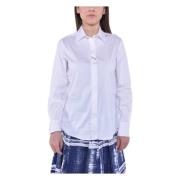 Hvid Bomuld Stretch Skjorte FRINE