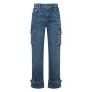 Blå Denim Jeans