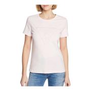 Slim Logo Triangle Fantaisie T-Shirt - Feminin og Stilfuld