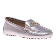 Loafer in platinum calfskin