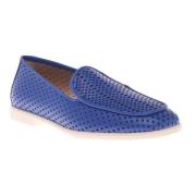 Loafer in blue calfskin
