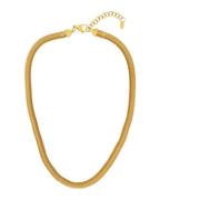 Passion Waterproof Short Herringbone Statement Necklace 18K Gold Plating