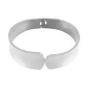 Courage Waterproof Minimalistic Statement Bangle Bracelet Silver Plating