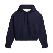 Hyggelig Navy Blå Hoodie til Mænd