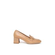 Stilfuld Beige Loafer med Klemme